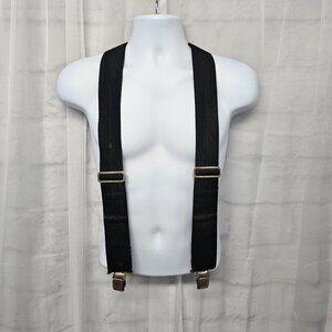 Mcguire Nicholas Suspenders Workwear Hipster Brown Retro Canvas Adjustable OSFA